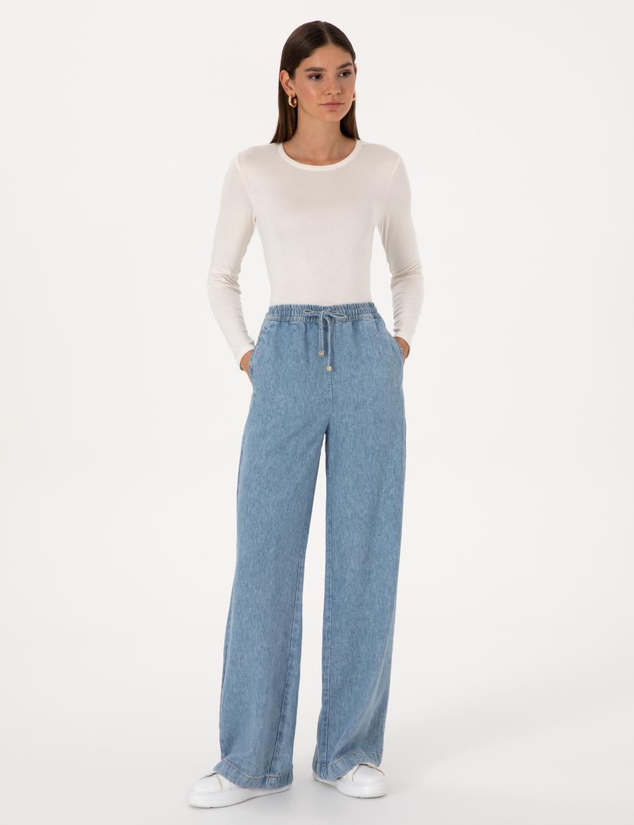 Açık Mavi Jean Pantolon