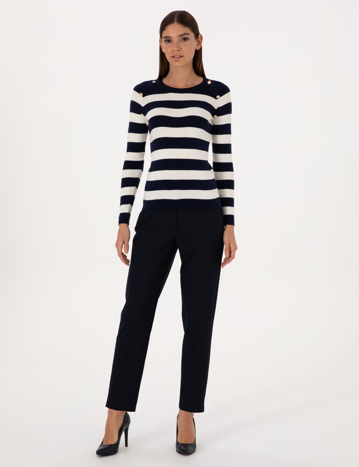 Lacivert Kumaş Pantolon