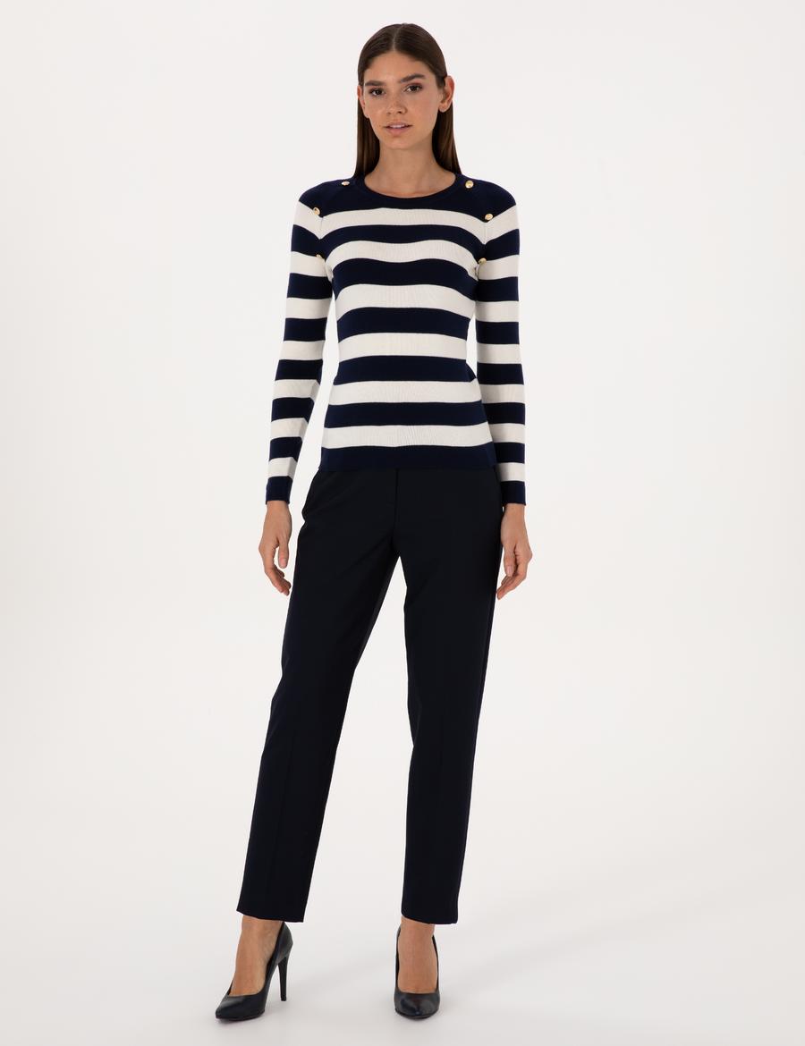 Lacivert Kumaş Pantolon