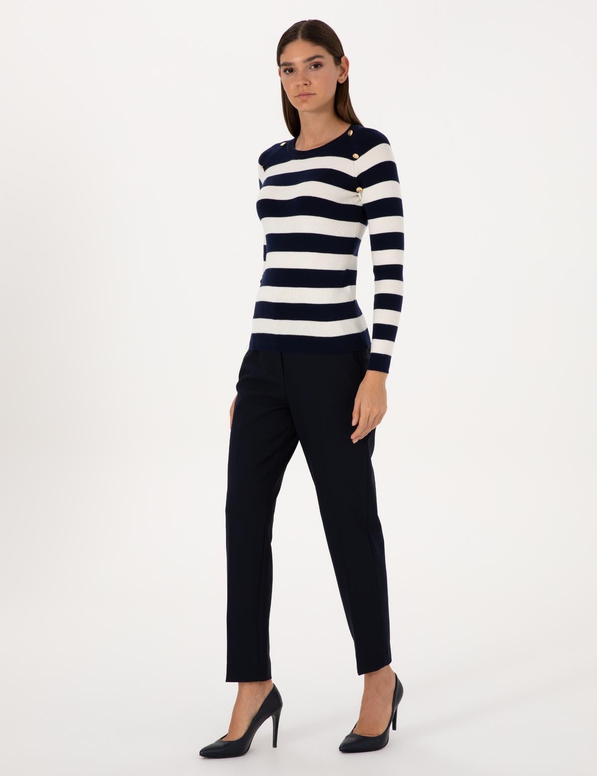 Lacivert Kumaş Pantolon - 50309860001