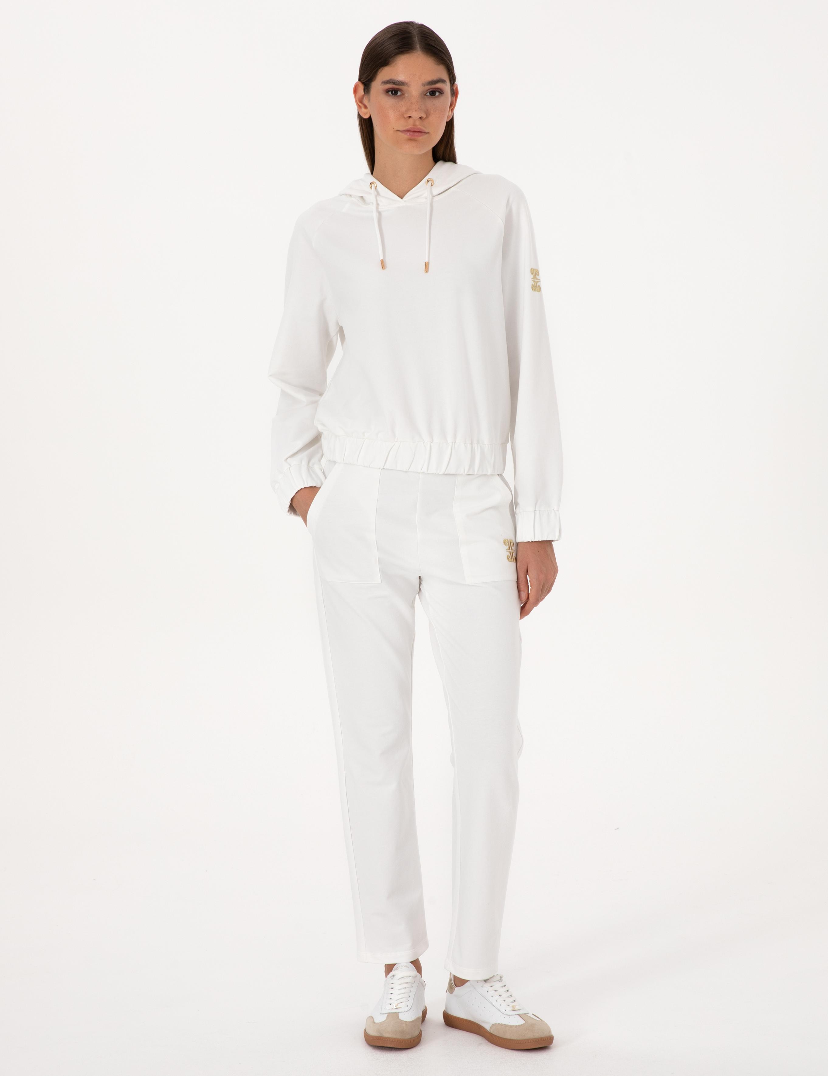 Ekru Kargo Fit Eşofman Altı