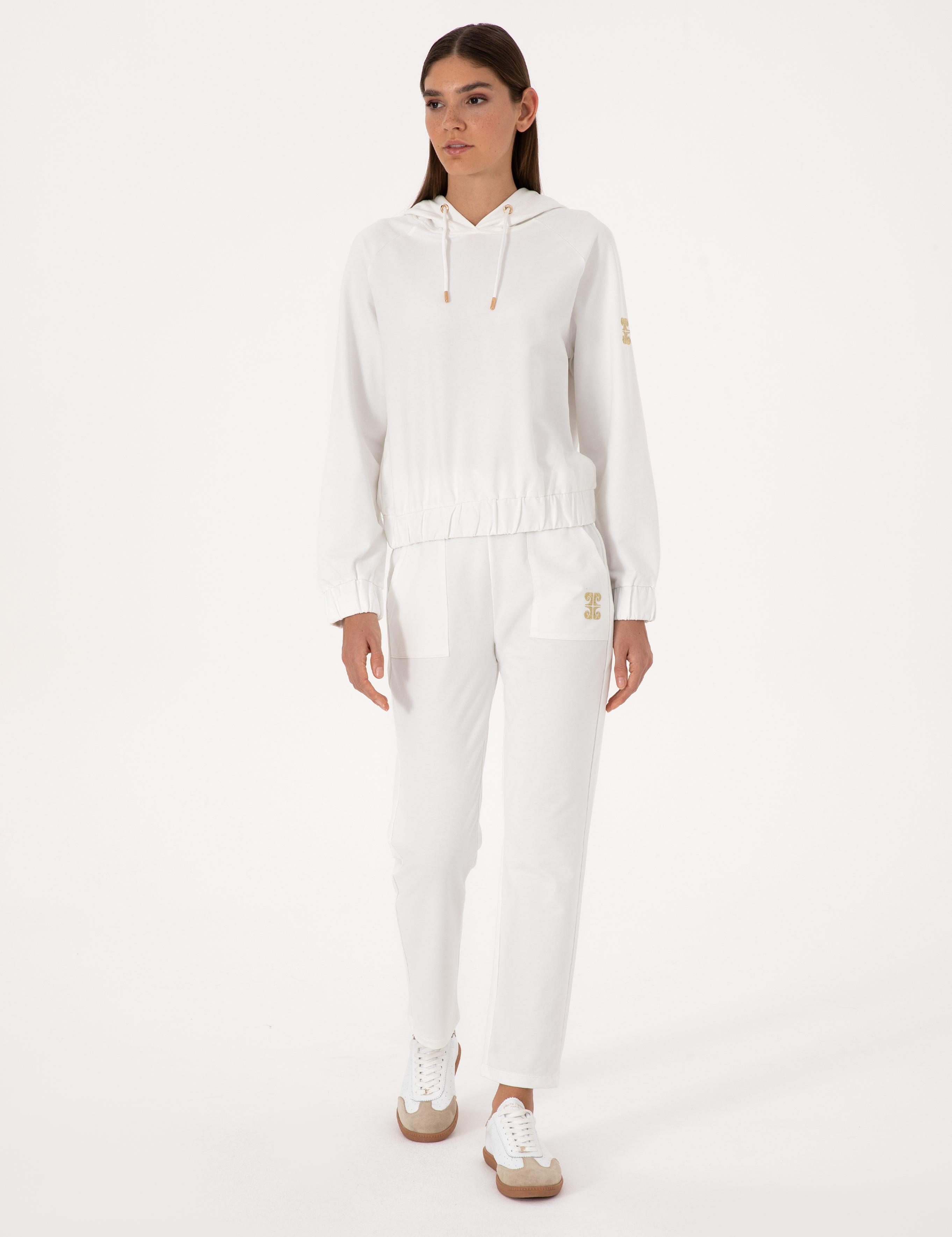 Ekru Kargo Fit Eşofman Altı