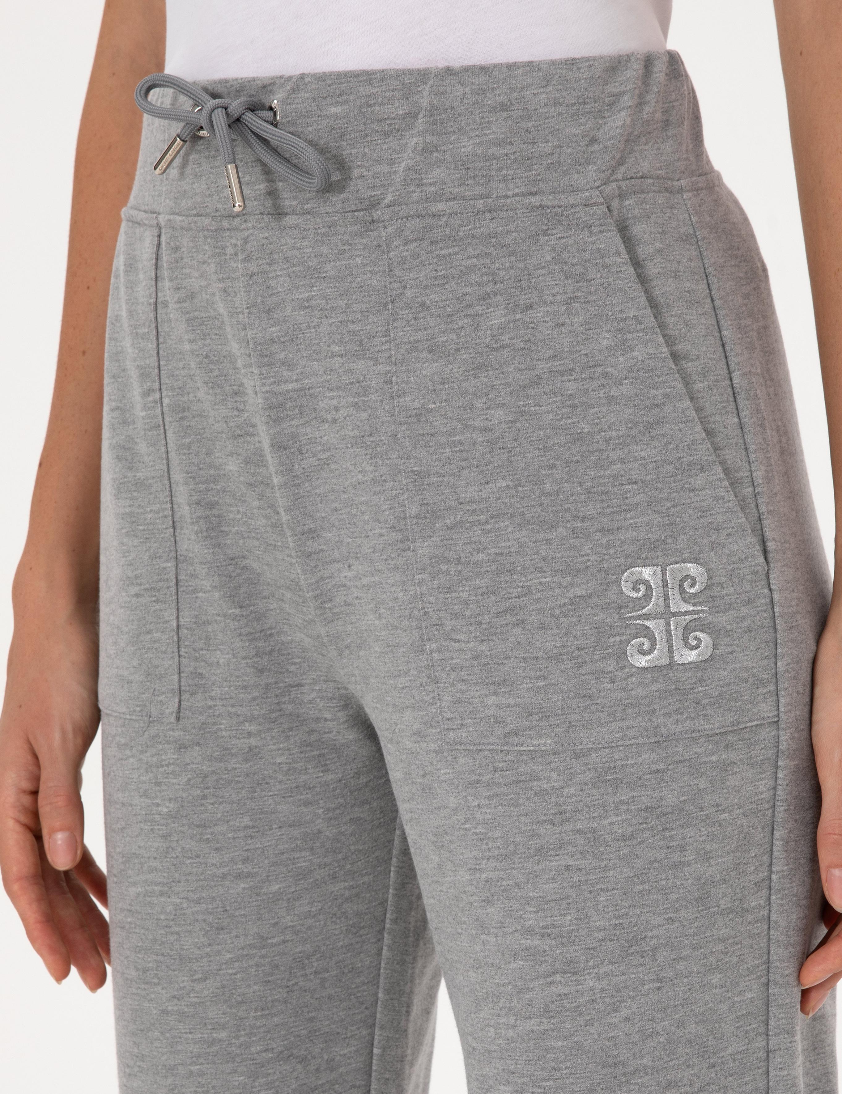 Gri Melanj Kargo Fit Eşofman Altı