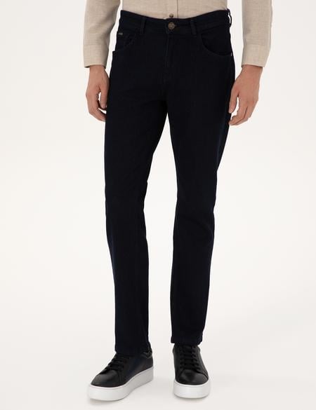 Koyu Lacivert Straight Fit Jean Pantolon - 50315878040