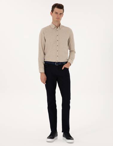Koyu Lacivert Straight Fit Jean Pantolon