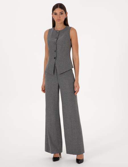 Gri Melanj Palazzo Pantolon - 50318225004