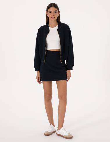Lacivert Comfort Fit Örme Hırka