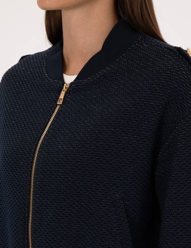 Lacivert Comfort Fit Örme Hırka