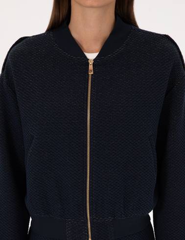 Lacivert Comfort Fit Örme Hırka