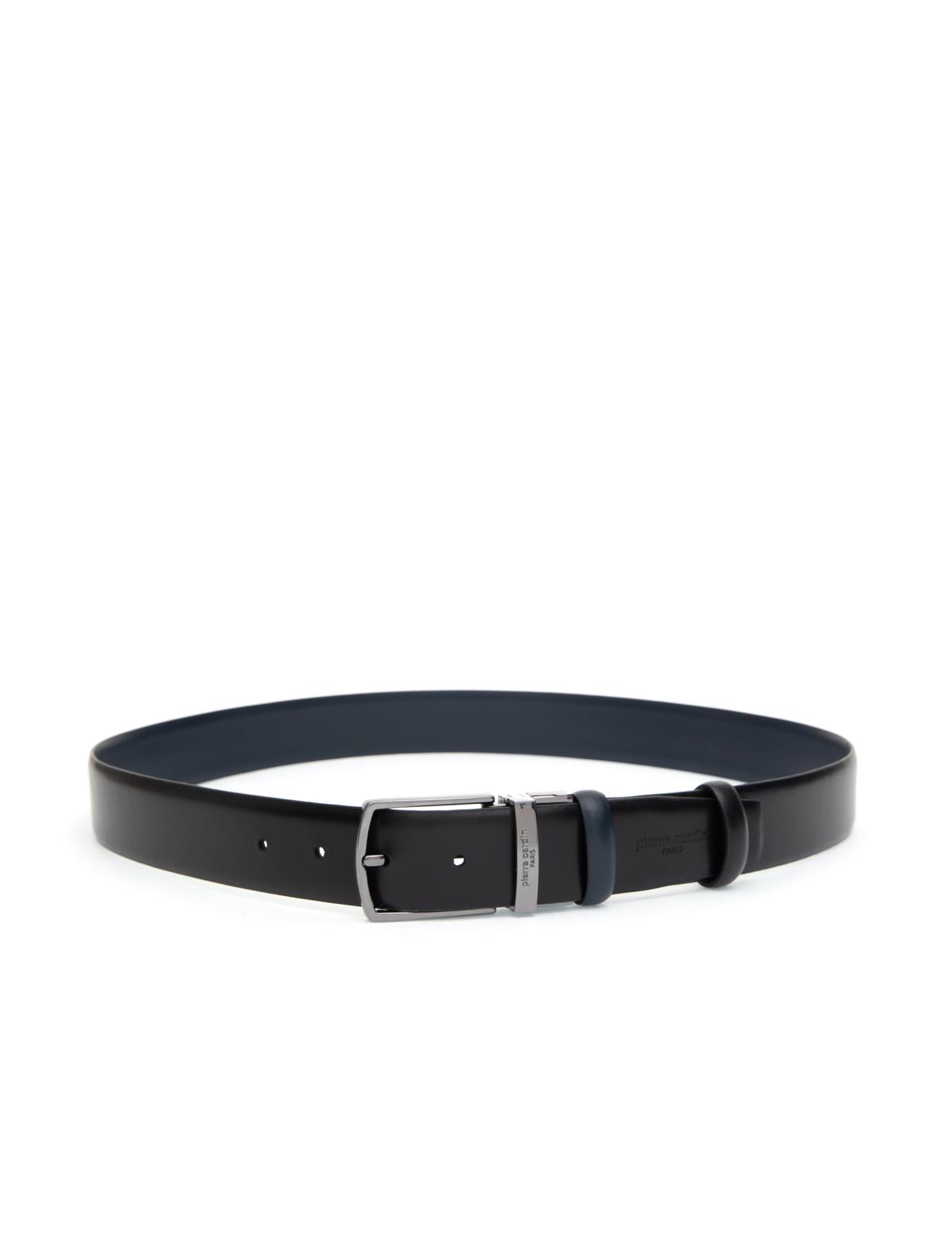 Lacivert %100 Deri Çift Taraflı Kemer - 50321933005