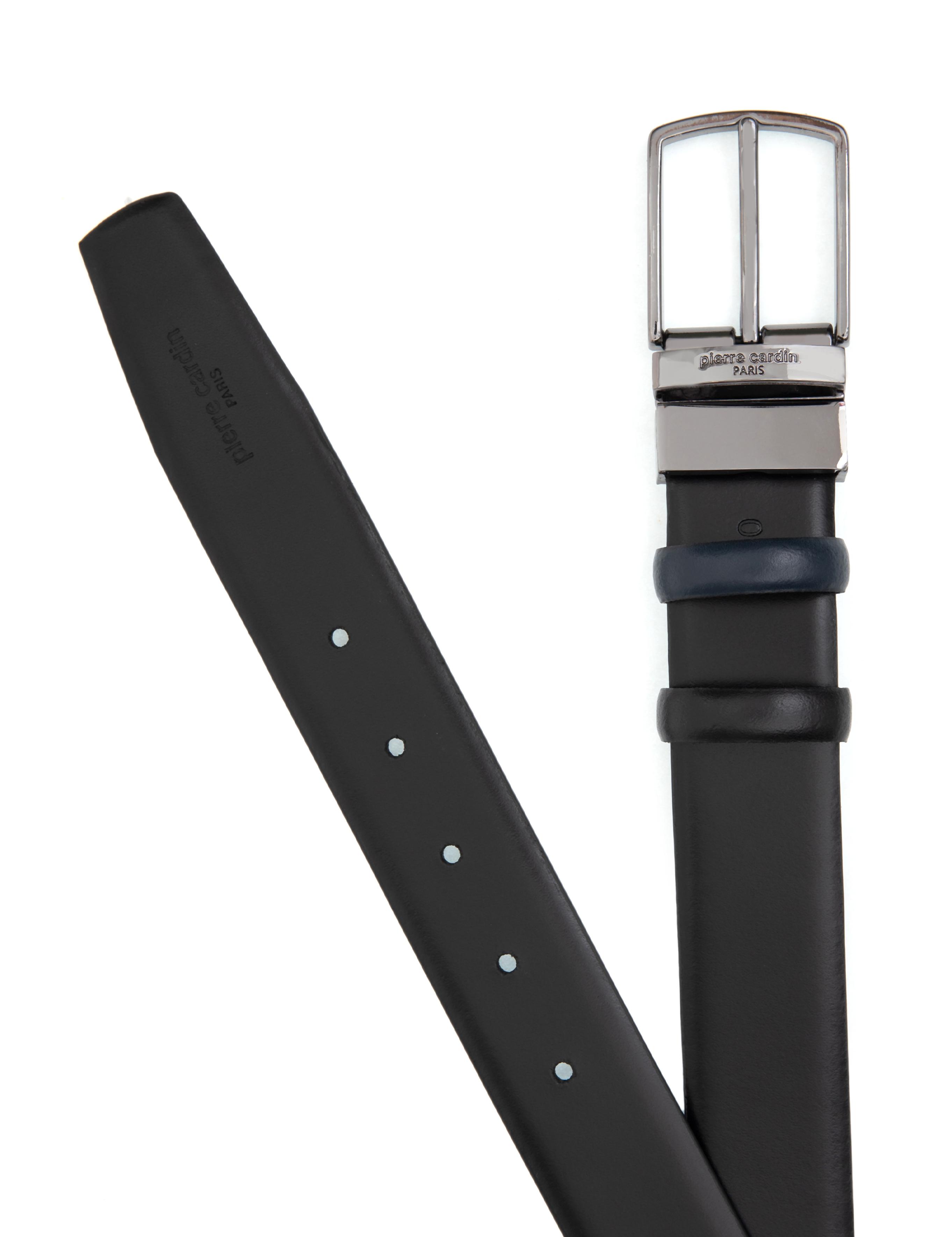 Lacivert %100 Deri Çift Taraflı Kemer