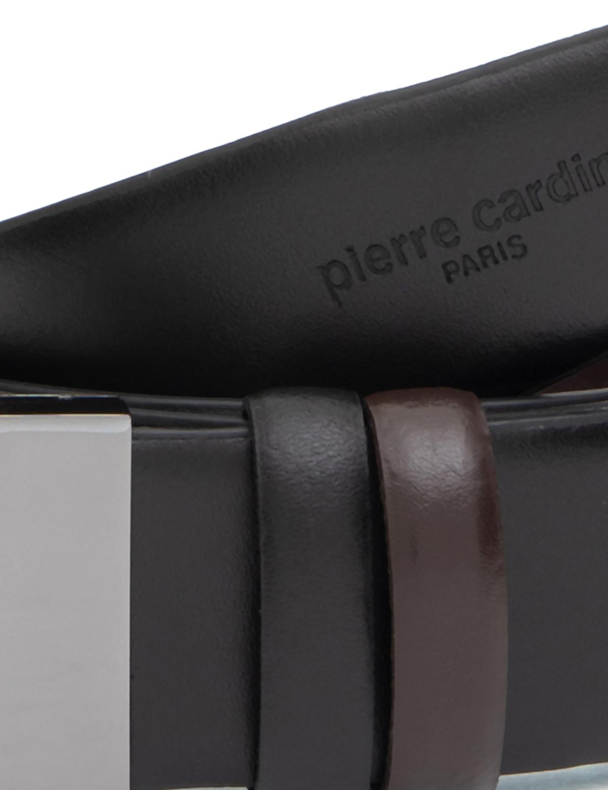 Siyah %100 Deri Çift Taraflı Kemer - 50321933010