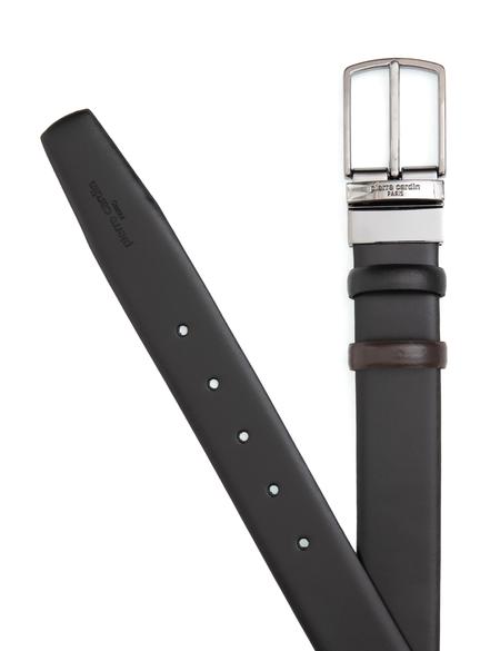 Siyah %100 Deri Çift Taraflı Kemer - 50321933010