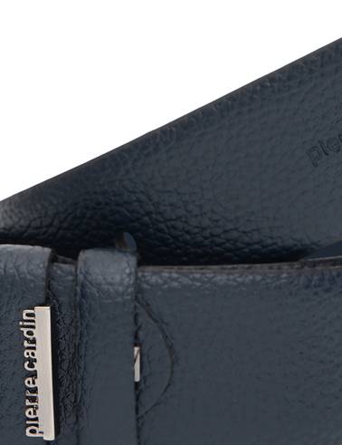 Lacivert %100 Deri Denim Kemer