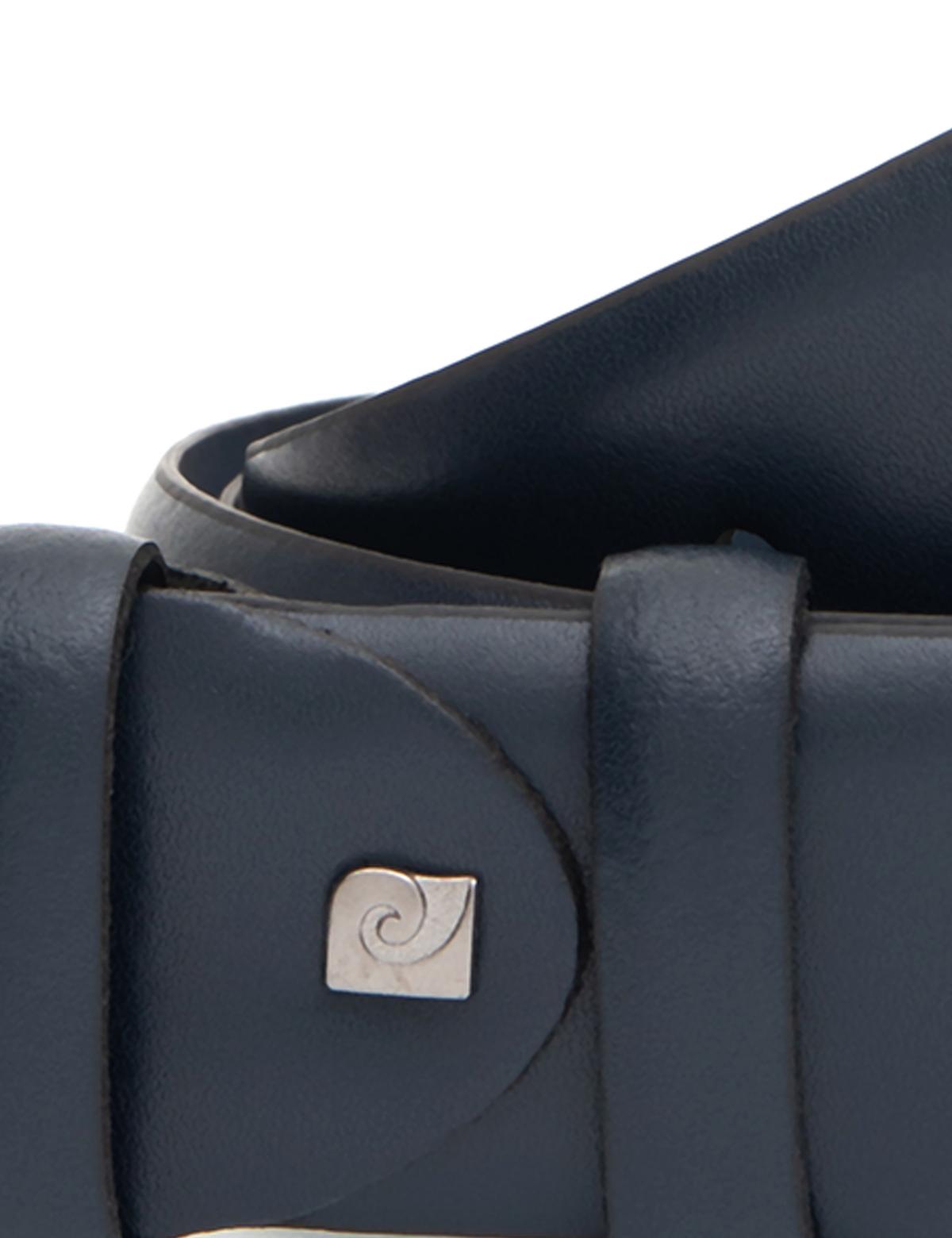 Lacivert %100 Deri Denim Kemer - 50321935005