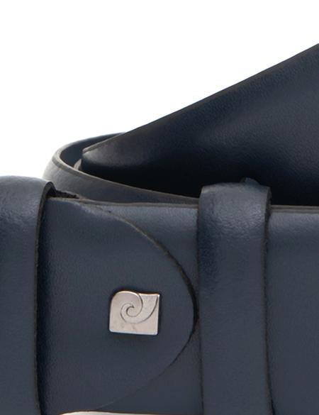 Lacivert %100 Deri Denim Kemer - 50321935005