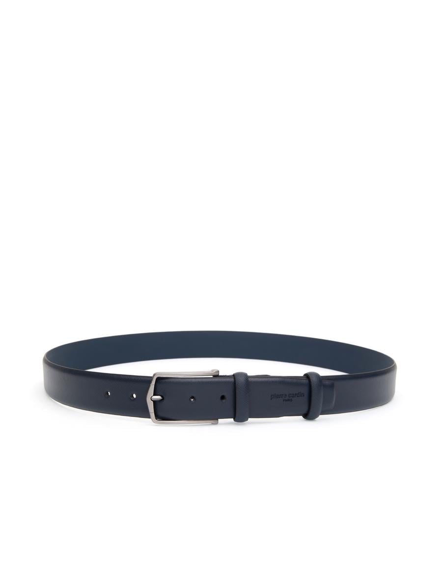 Lacivert %100 Deri Kemer