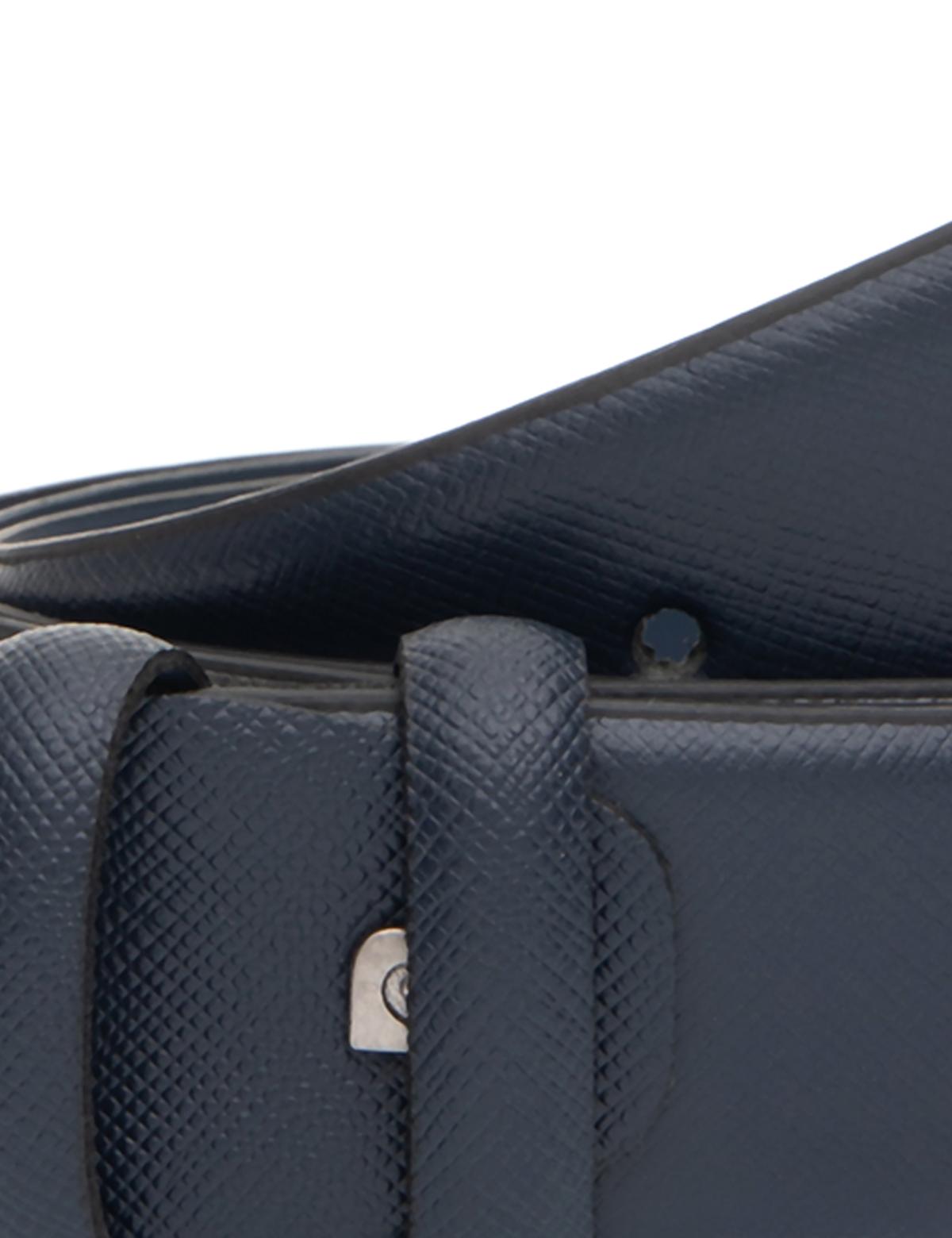 Lacivert %100 Deri Kemer - 50321936007