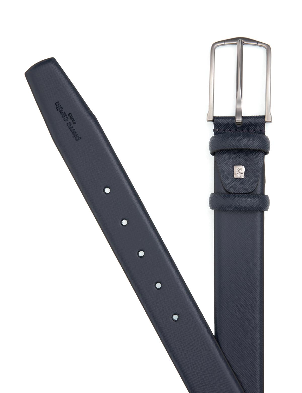 Lacivert %100 Deri Kemer