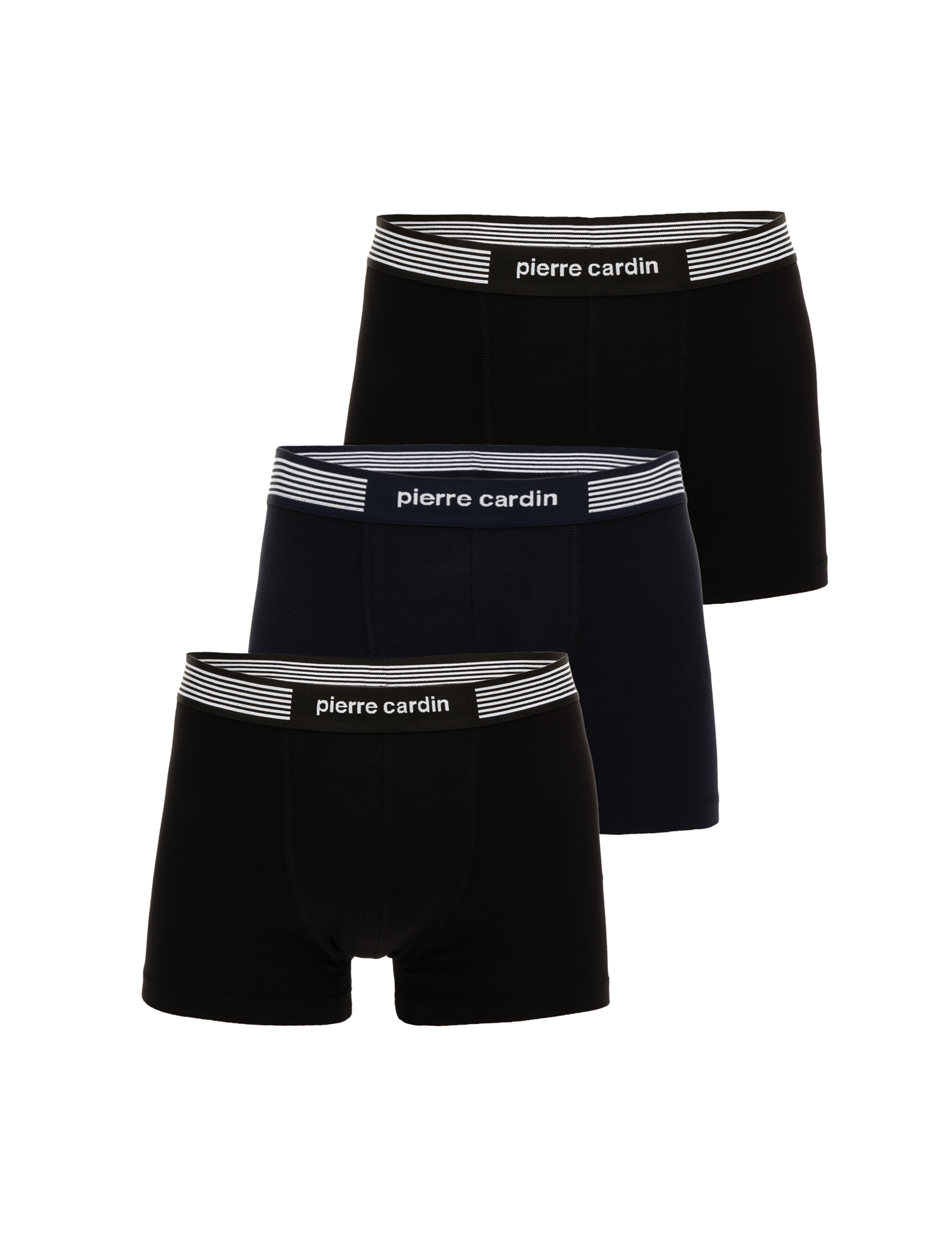 Siyah Pamuk Modal Karışımlı 3'lü Boxer - Image 1