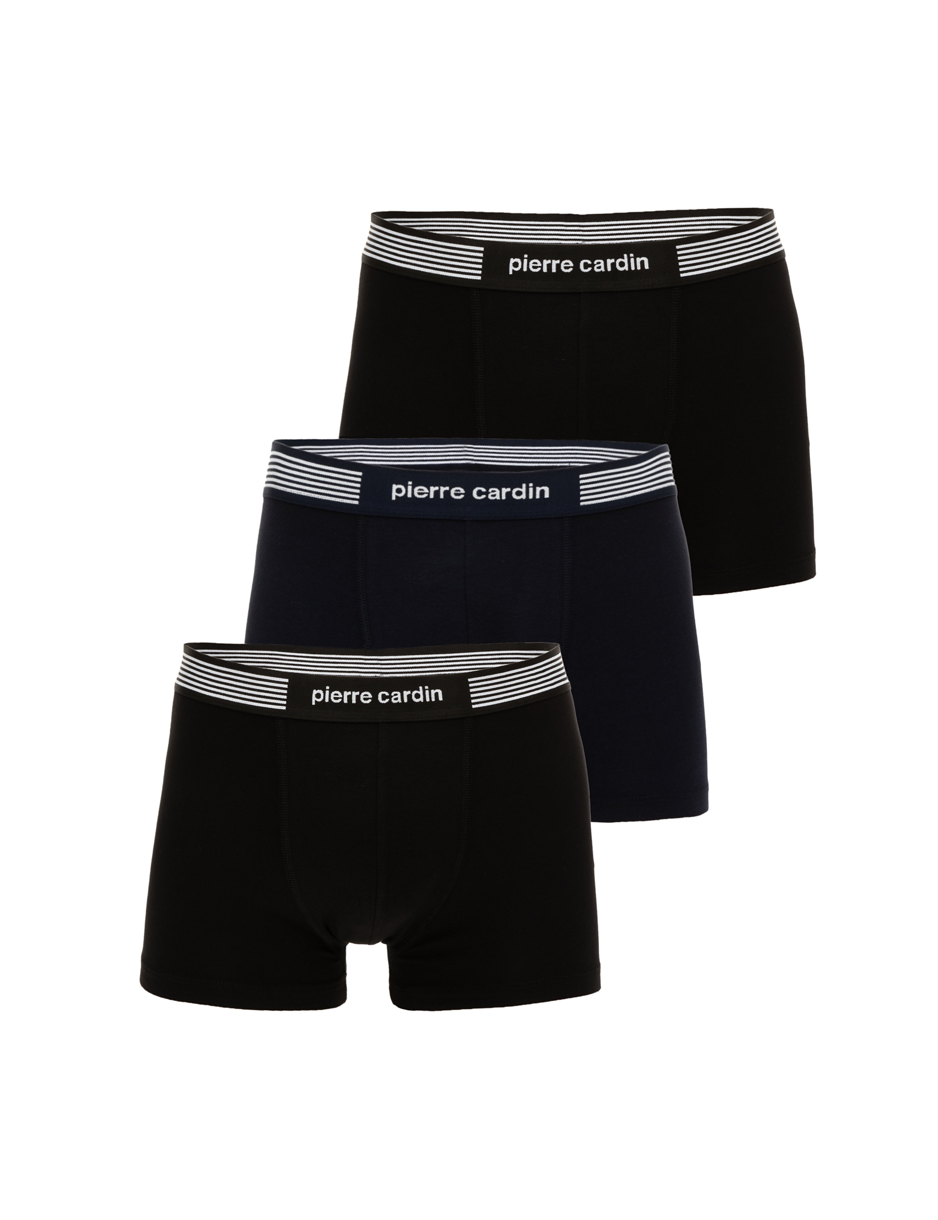 Siyah Pamuk Modal Karışımlı 3'lü Boxer
