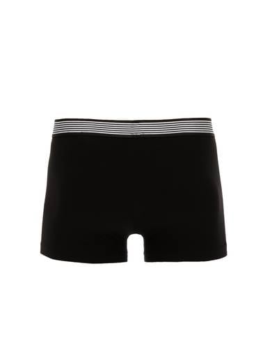 Siyah Pamuk Modal Karışımlı 3'lü Boxer