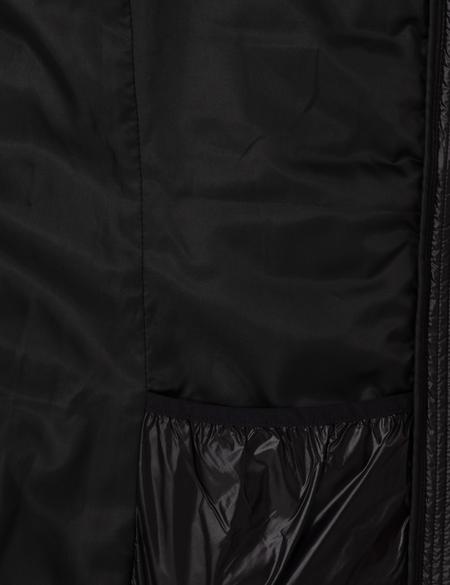 Siyah Çıkarılabilir Kapüşonlu Mont - 50314169002