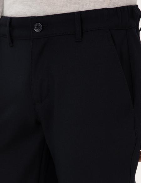 Lacivert Slim Fit Beli Lastikli Kanvas Pantolon - 50309943235