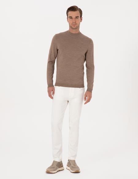 Beyaz Slim Fit Pamuk Liyosel Karışımlı Jean Pantolon - 50317113007