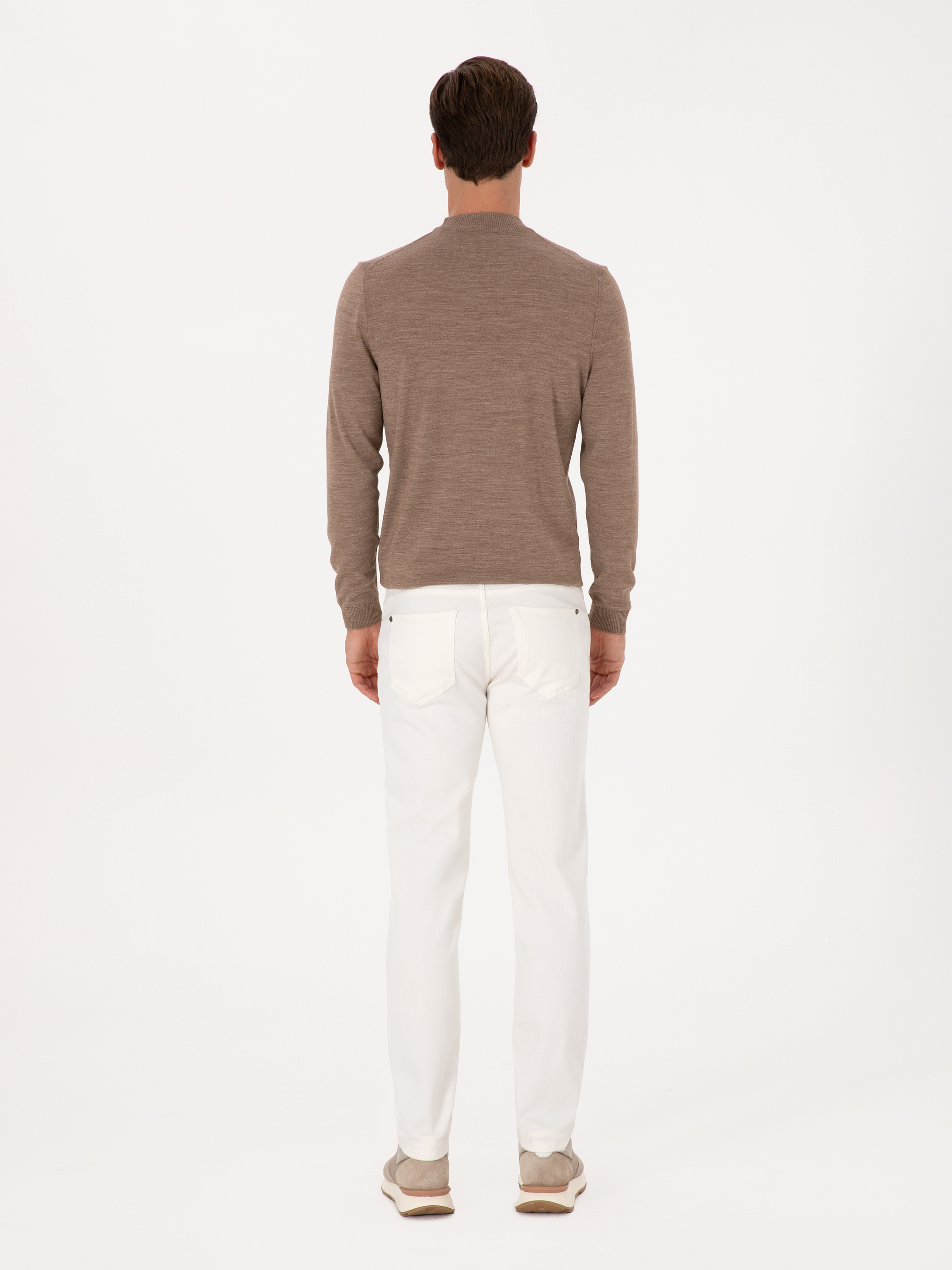 Beyaz Slim Fit Pamuk Liyosel Karışımlı Jean Pantolon - 50317113007