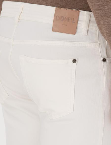 Beyaz Slim Fit Pamuk Liyosel Karışımlı Jean Pantolon - 50317113007