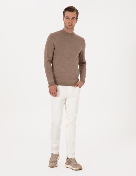 Beyaz Slim Fit Pamuk Liyosel Karışımlı Jean Pantolon - 50317113007