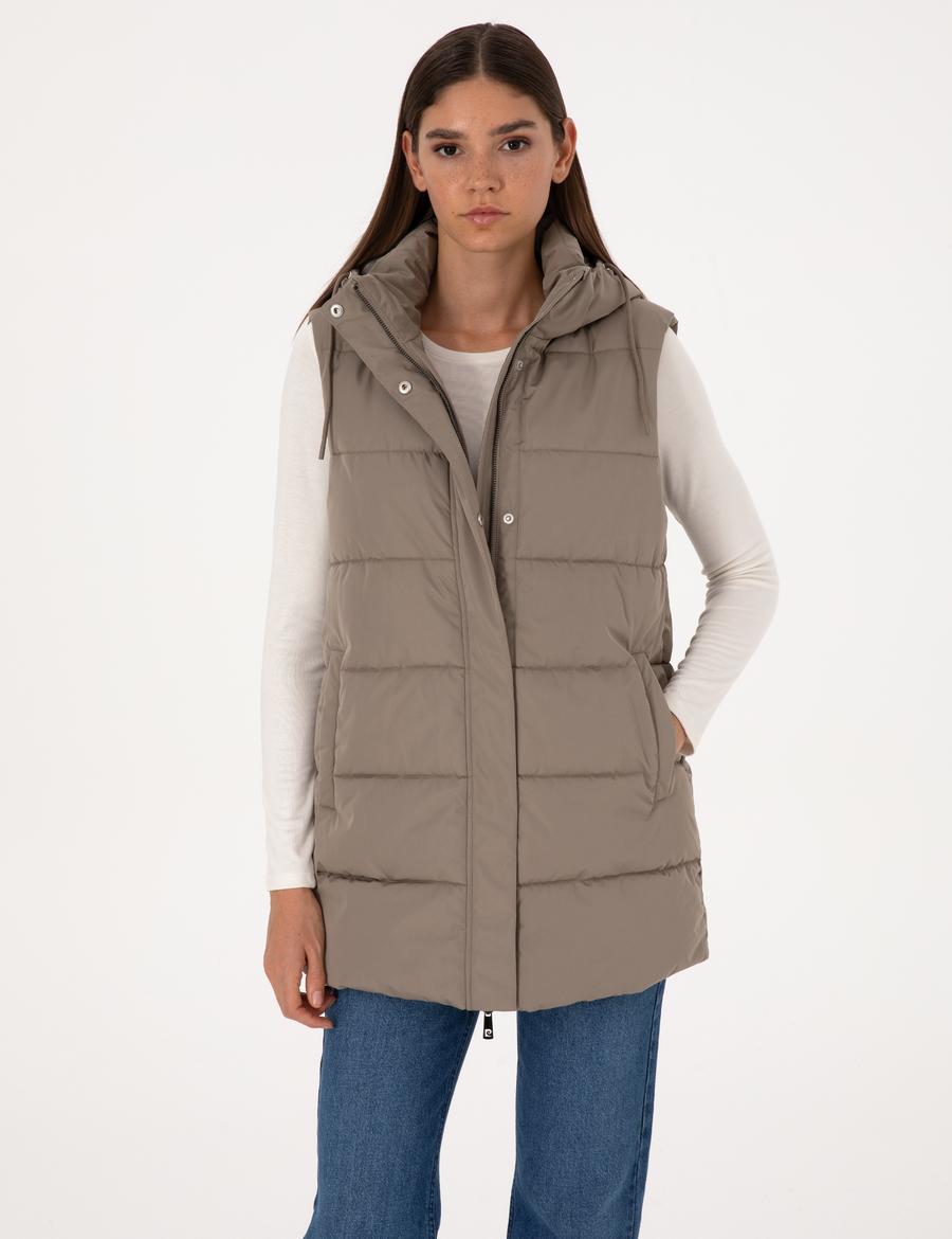 Vizon Çıkarılabilir Kapüşonlu Yelek