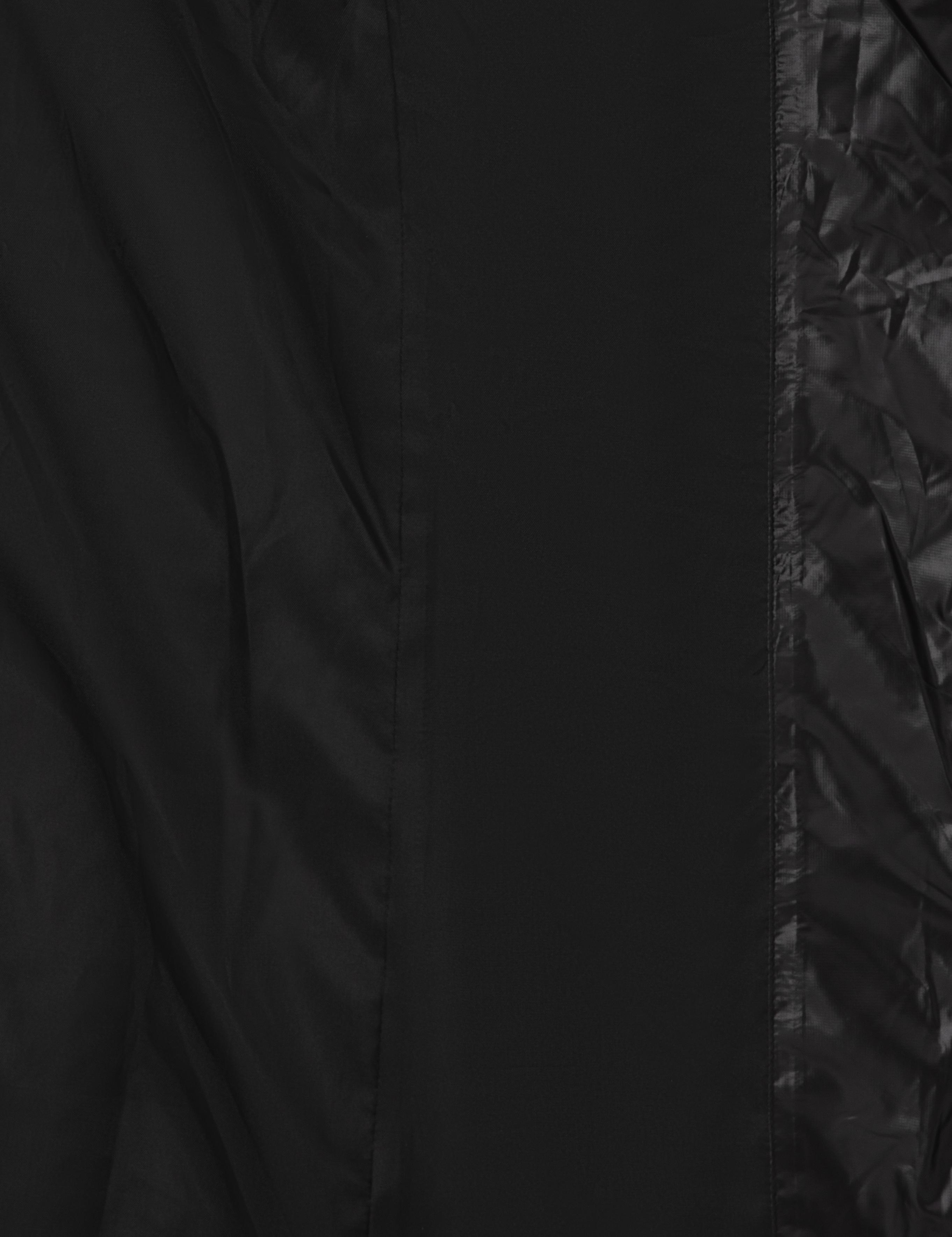 Siyah Çıkarılabilir Kapüşonlu Kapitone Uzun Mont