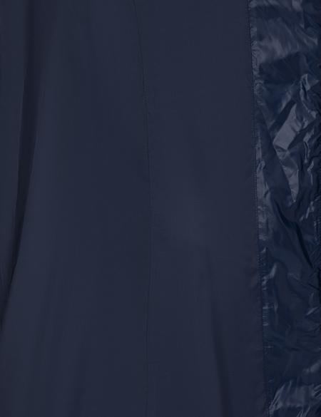 Lacivert Çıkarılabilir Kapüşonlu Kapitone Uzun Mont - 50314165010