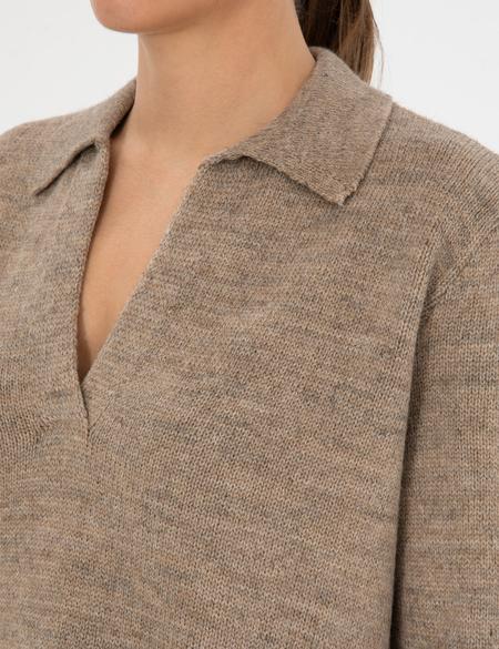 Bej Comfort Fit Polo Yaka Kazak - 50317226006