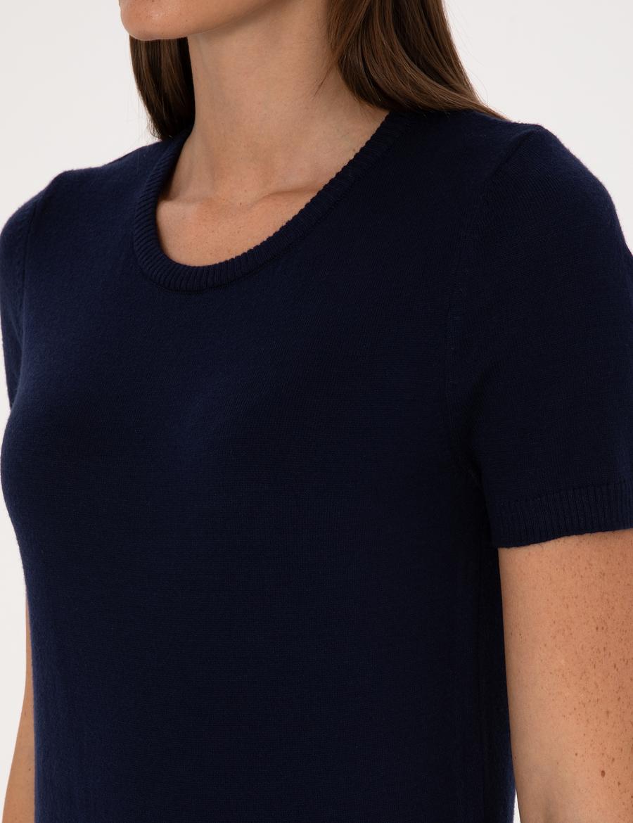 Lacivert Slim Fit Triko Tişört