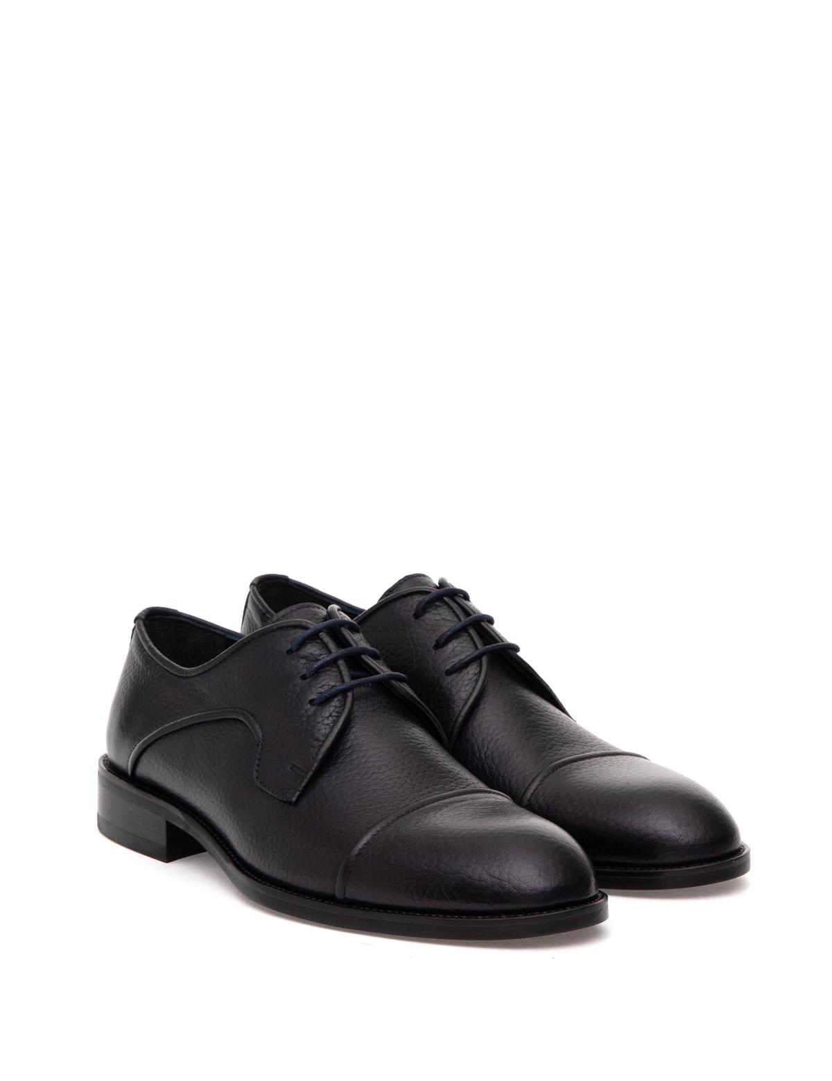 Lacivert %100 Deri Klasik Ayakkabı