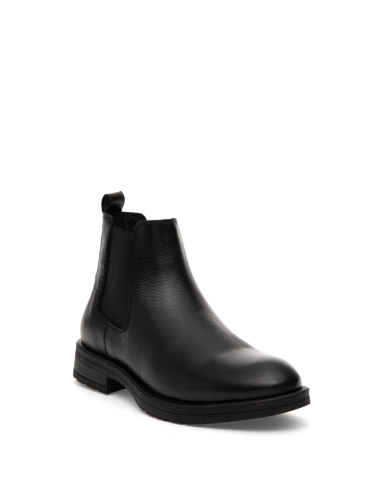 Siyah %100 Deri Kauçuk Taban Chelsea Bot - 50318852006