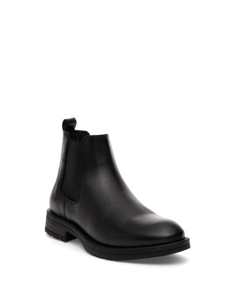 Siyah %100 Deri Kauçuk Taban Chelsea Bot - 50318852006