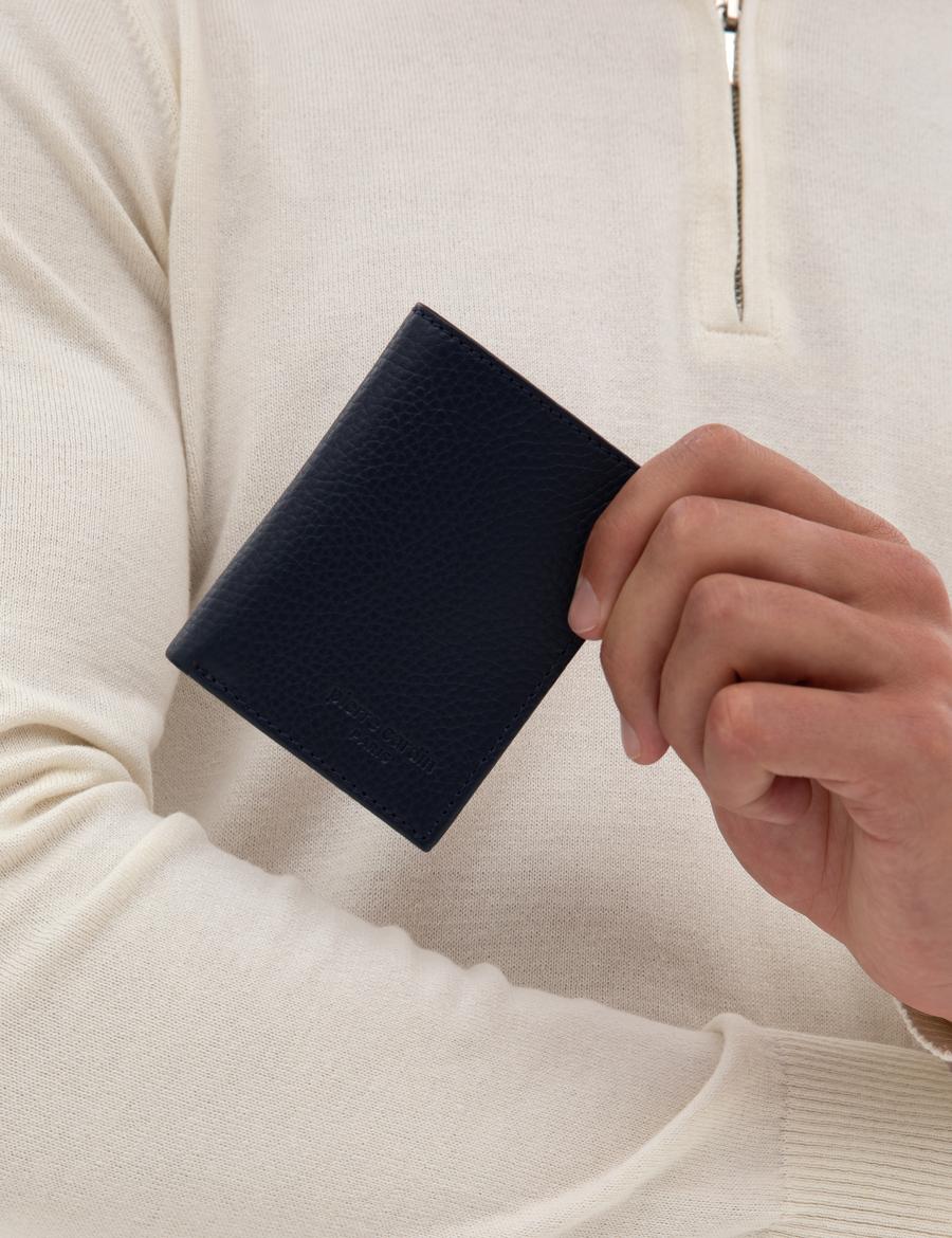 Erkek Lacivert %100 Deri Cüzdan