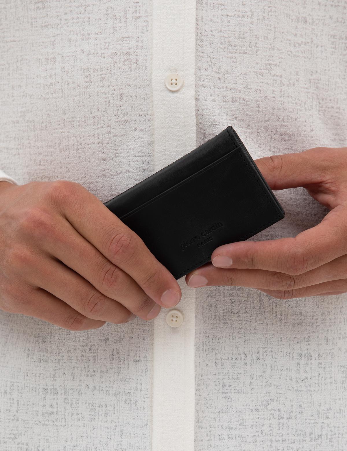 Erkek Siyah %100 Deri Cüzdan