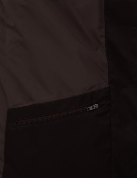 Koyu Kahverengi Suni Deri Ceket - 50318154023