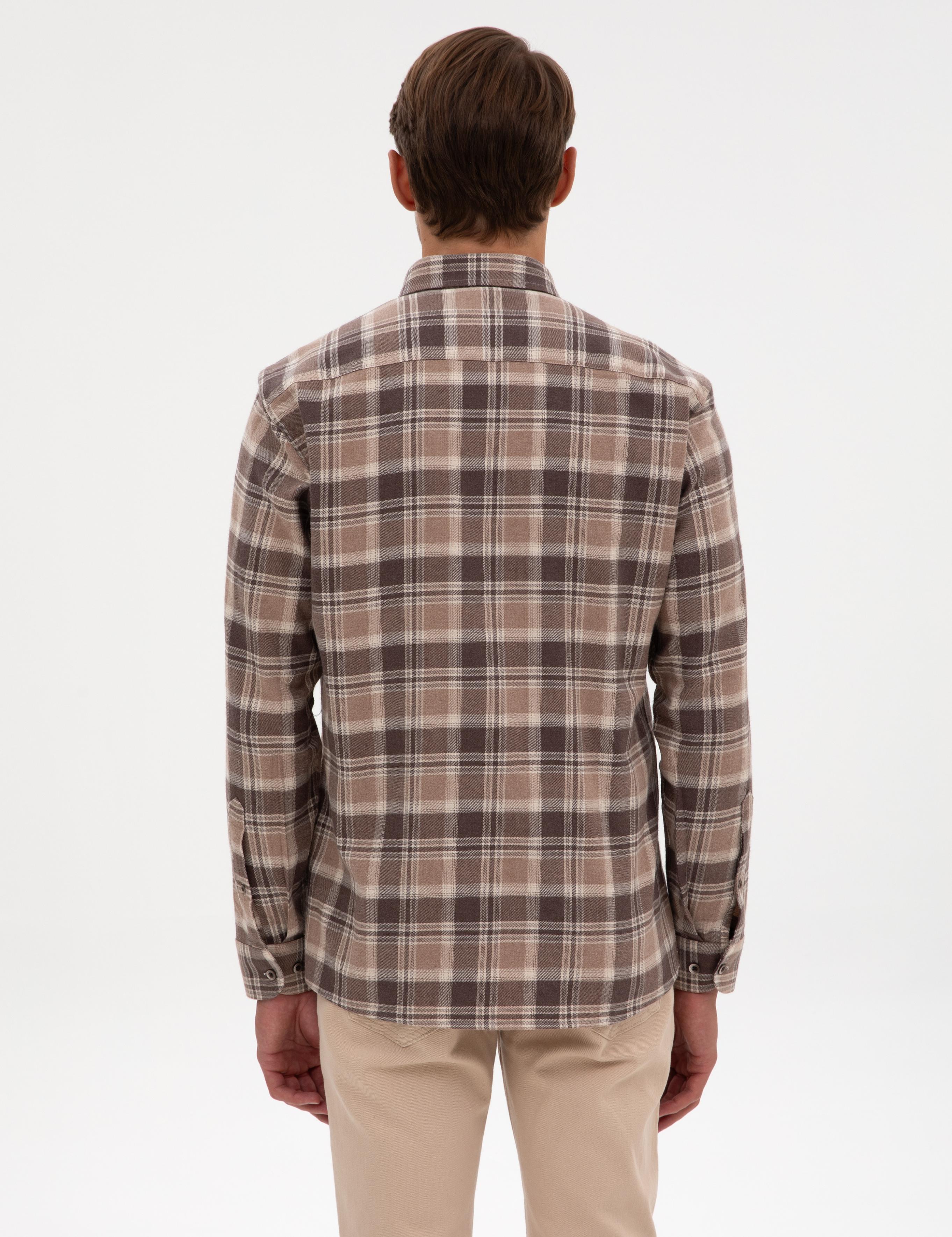 Vizon Oduncu Ekose Regular Fit Uzun Kollu Gömlek