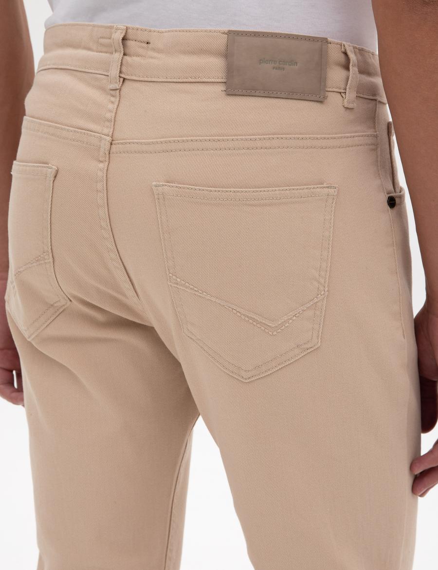 Bej Slim Fit Jean Pantolon