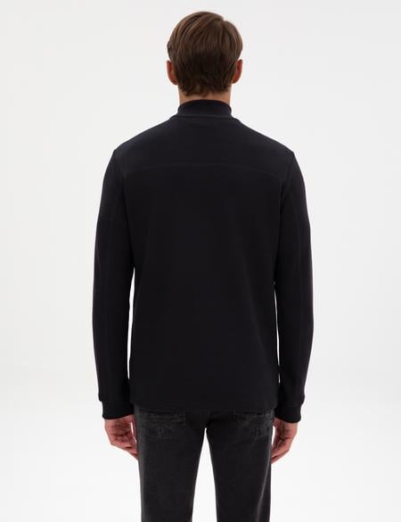 Siyah Regular Fit Sweatshirt - 50309343006