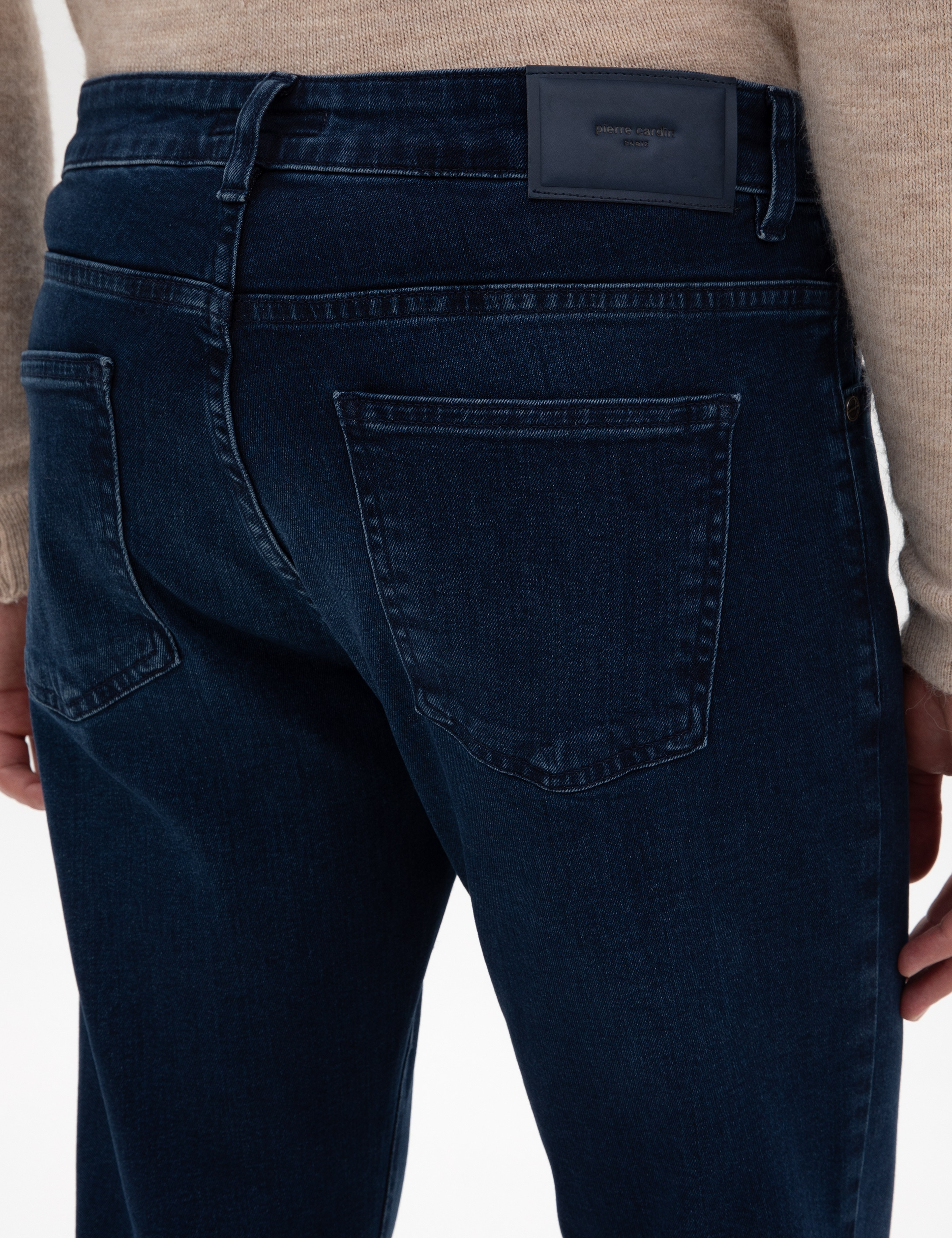 Lacivert Slim Fit Jean Pantolon - Image 6