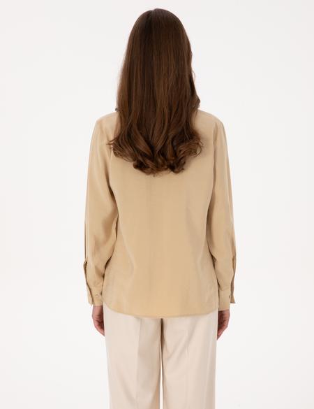 Bej Regular Fit Uzun Kollu Gömlek - 50318195020