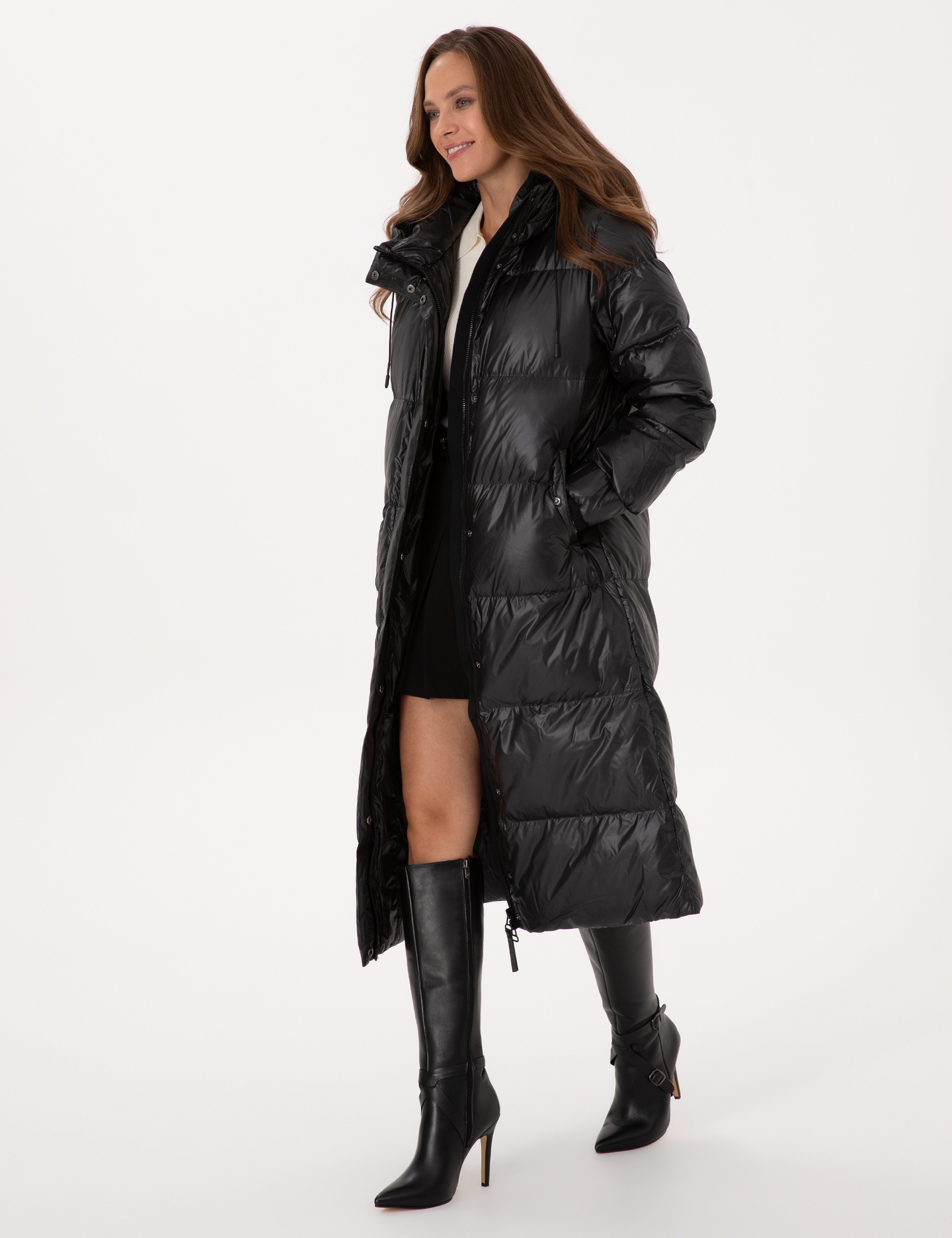 Siyah Regular Fit Kaban - Image 4