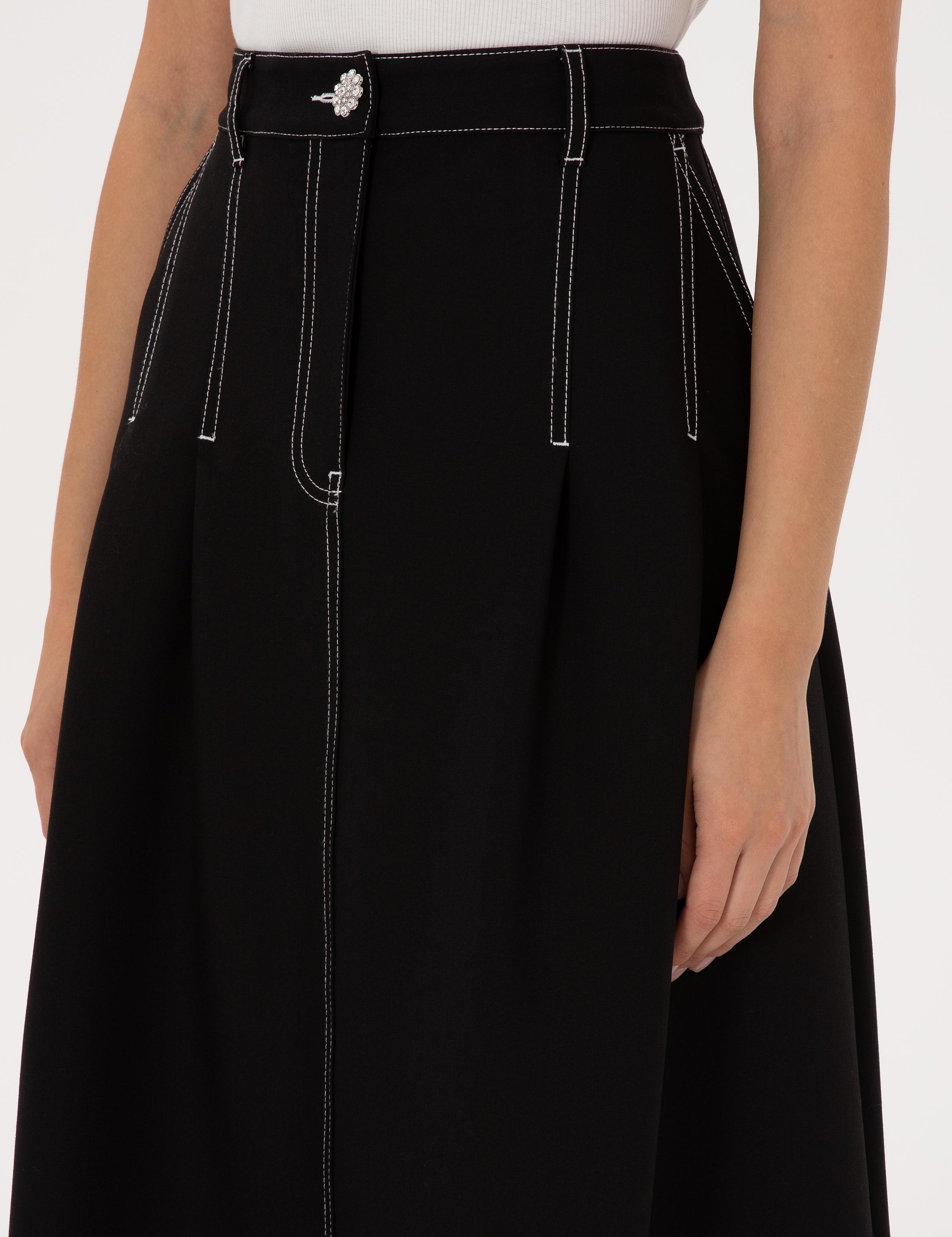 Siyah A Kesim Dokuma Etek